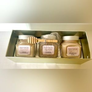 Laura Mercier FRESH FIG TRIO Souffle Body Cream, Fresh Fig Honey Bath &Scrub NEW